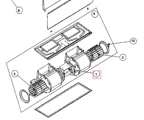 Запчасть DAIKIN 301701P FAN ASSY FW*08C-182 AC RPM