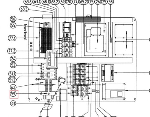 Запчасть DAIKIN 302162P MAINSWITCH 160A@40-C-500VAC LATERA