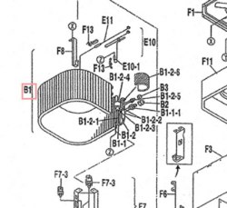 Запчасть DAIKIN 302545P HEAT EXCHANGER ASSY FXZQ18M7VJU