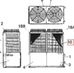 Запчасть DAIKIN 309873 PROT NET FRONT UWYE20J