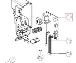 Запчасть DAIKIN 4000061 P.C.B ASSY (CONTROL) 1.0HP