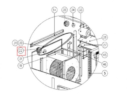 Запчасть DAIKIN 4006471 PULLEY 2 SPA 212-2517 REPTECH