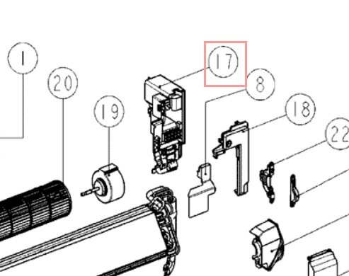 Запчасть DAIKIN 4011538 CONTROL BOX ASSY.