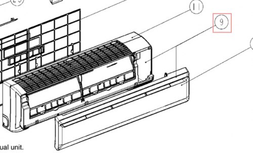 Запчасть DAIKIN 4013171 FRONT COVER ASSY.