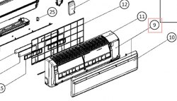 Запчасть DAIKIN 4013175 FRONT GRILLE ASSY