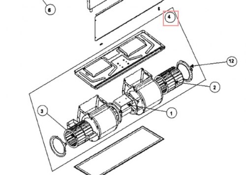 Запчасть DAIKIN 411110P FAN ASSEMBLY FW*03C