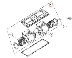 Запчасть DAIKIN 411111P FAN ASSEMBLY FW*04C