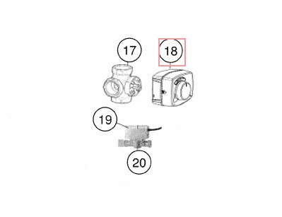 Запчасть DAIKIN 5001837 3-WAY VALVE BODY VRG131 n°11601110