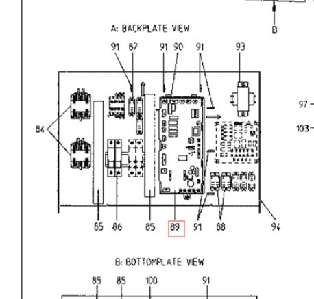 Запчасть DAIKIN 5002764 P.C.B. EDL/HQ-BA