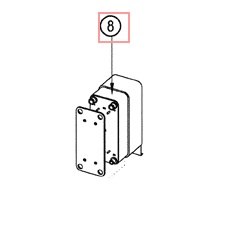 Запчасть DAIKIN 5003552 PLATE H/E DP200x82 S