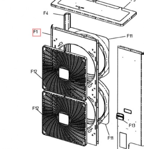 Запчасть DAIKIN 5006325 FRONT PLATE (1) ASSY