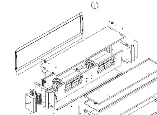 Запчасть DAIKIN 5006506 FAN ASSEMBLY FWB02~04B