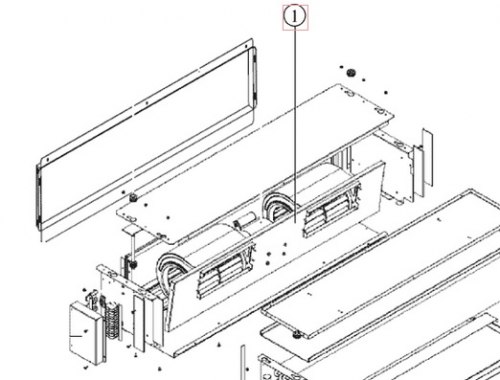 Запчасть DAIKIN 5006507 FAN ASSEMBLY FWB05~07B