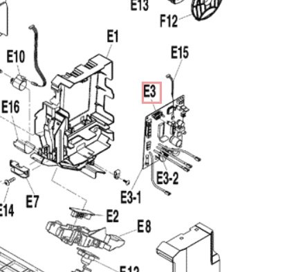 Запчасть DAIKIN 5008259 P.C.B. ASSY CONTROL 3F015817-3