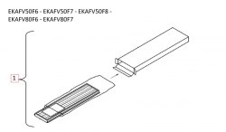 Запчасть DAIKIN 5010931 AIRFILTER ASS'Y EKAFV80F7