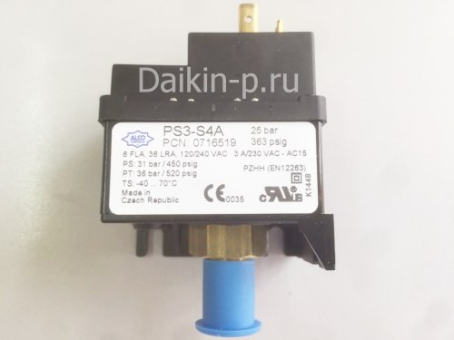 Запчасть DAIKIN 5014479 PRESS.SWITCH PSC-S4A 25bar