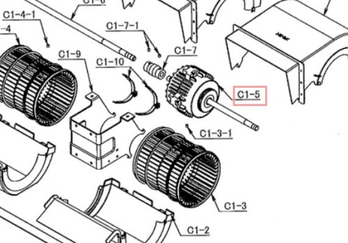 Запчасть DAIKIN 5015306 DC FAN MOTOR 300W FKGW01ADK-Cd.1074