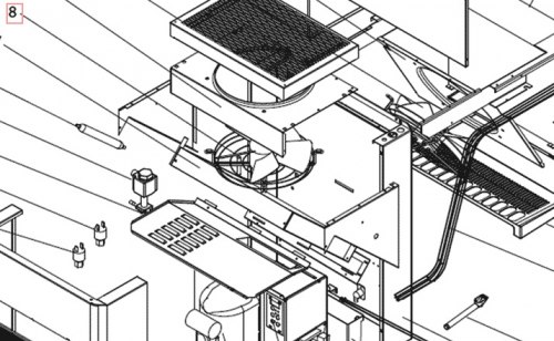 Запчасть DAIKIN 5800725 FAN ASSY A4E315 AC08-18