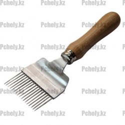 Вилка для распечатки сотов (дер.ручка, прямые иглы нерж.)