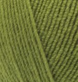 Alize Lanagold Fine, цвет 485 зеленая черепаха Alize 49% шерсть, 51% акрил, длина в мотке 390 м.