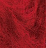 Alize Mohair Classic New цвет 56 красный Alize 25% мохер, 24% шерсть, 51% акрил, длина в мотке 200 м.