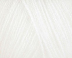 Nako Mohair Delicate цвет 6101 белый Nako 15% мохер, 10% шерсть, 75% акрил, длина в мотке 500 м.