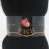 Пряжа Magic Angora Delicate цвет 1102 черный Magic 15% мохер, 10% шерсть, 75% акрил. Моток 100 гр. 500 м.
