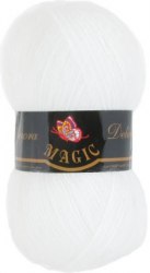Magic Angora Delicate цвет 1101 белый Magic 15% мохер, 10% шерсть, 75% акрил. Моток 100 гр. 500 м.