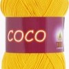 Vita Cotton Coco цвет 3863 желтый ОСТАТОК 1 моток!!! Vita Cotton 100% мерсеризированный хлопок, длина 240 м в мотке