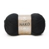 Nako Calico цвет 217 черный ОСТАТОК 5 мотков!!! Nako 50% хлопок, 50% акрил, длина в мотке 245 м.