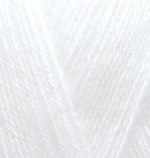 Alize Angora Gold цвет 55 белый Alize 20% шерсть, 80% акрил, длина 550 м в мотке