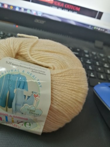 Alize Baby Wool цвет 491 миндаль Alize 40% шерсть, 20% бамбук, 40% акрил. Моток 50 гр. 175 м.
