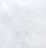 Alize Mohair Classic New цвет 55 белый Alize 25% мохер, 24% шерсть, 51% акрил, длина в мотке 200 м.