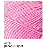 Nako Estiva, цвет 6668 розовый ОСТАТОК 2 мотков!!! Nako 50% хлопок, 50% бамбук, длина в мотке 375 м.