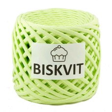 Biskvit , цвет мохито Biskvit 100% хлопок. Лицевая нарезка. Турецкий трикотаж. Ширина 7+-1 мм. Длина 100+- 10 м.