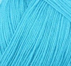 Кроссбред Бразилии, цвет 583 бирюза ООО Пехорский текстиль 50% шерсть мериноса, 50% акрил, длина 500м в мотке