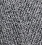 Alize Lanagold Fine, цвет 182 средне серый меланж Alize 49% шерсть, 51% акрил, длина в мотке 390 м.