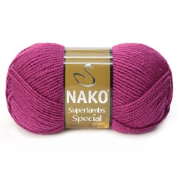 Nako Superlambs Special цвет 1302 фиалка. Nako 49% шерсть, 51% акрил, длина в мотке 200 м.