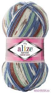 Alize Superwash цвет 7653 Alize 75% шерсть, 25% полиакрил, длина в мотке 425 м.