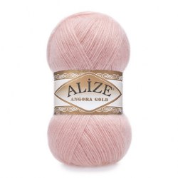 Alize Angora Gold цвет 363 светло розовый Alize 20% шерсть, 80% акрил, длина 550 м в мотке
