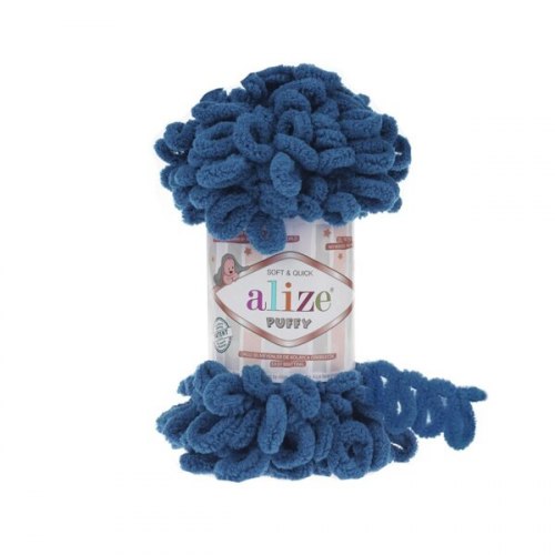 Alize Puffy цвет 637 джинс Alize 100% микрополиэстер, длина 9,2 м в мотке