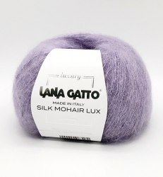 Пряжа Lana Gatto Silk Mohair Lux цвет 9374. Lana Gatto 78% супер кид мохер, 14% шелк, 4% полиамид, 4% полиэстер. Моток 25 гр. 210 м.