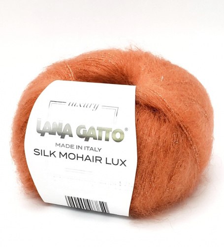 Пряжа Lana Gatto Silk Mohair Lux цвет 8392 Lana Gatto 78% супер кид мохер, 14% шелк, 4% полиамид, 4% полиэстер. Моток 25 гр. 210 м.