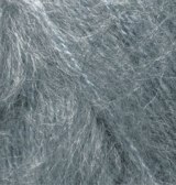 Alize Mohair Classic New цвет 412 серый меланж Alize 25% мохер, 24% шерсть, 51% акрил, длина в мотке 200 м.