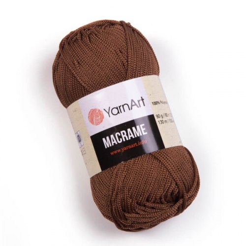 Пряжа YarnArt Macrame цвет 151 шоколад Yarn Art 100% полиэстер, длина 130 м в мотке