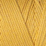 Yarn Art Macrame Cotton цвет 764 желтый Yarn Art 80% хлопок, 20% полиэстер, длина в мотке 225 м.
