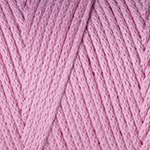 Yarn Art Macrame Cotton цвет 762 розовый Yarn Art 80% хлопок, 20% полиэстер, длина в мотке 225 м.