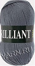 Vita Brilliant цвет 4980 серый Yarn Art 45% шерсть ластер, 55% акрил, длина в мотке 380 м.