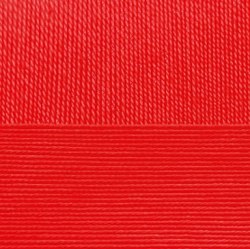 Пехорка Ажурная, цвет 88 красный мак ООО Пехорский текстиль 100 % мерсеризованный , длина в мотке 280 м.