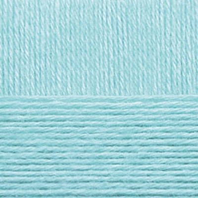 Перспективная, цвет 222 голубая бирюза ООО Пехорский текстиль 50% шерсть мериноса, 50% высокообъемный акрил, длина 270м в мотке